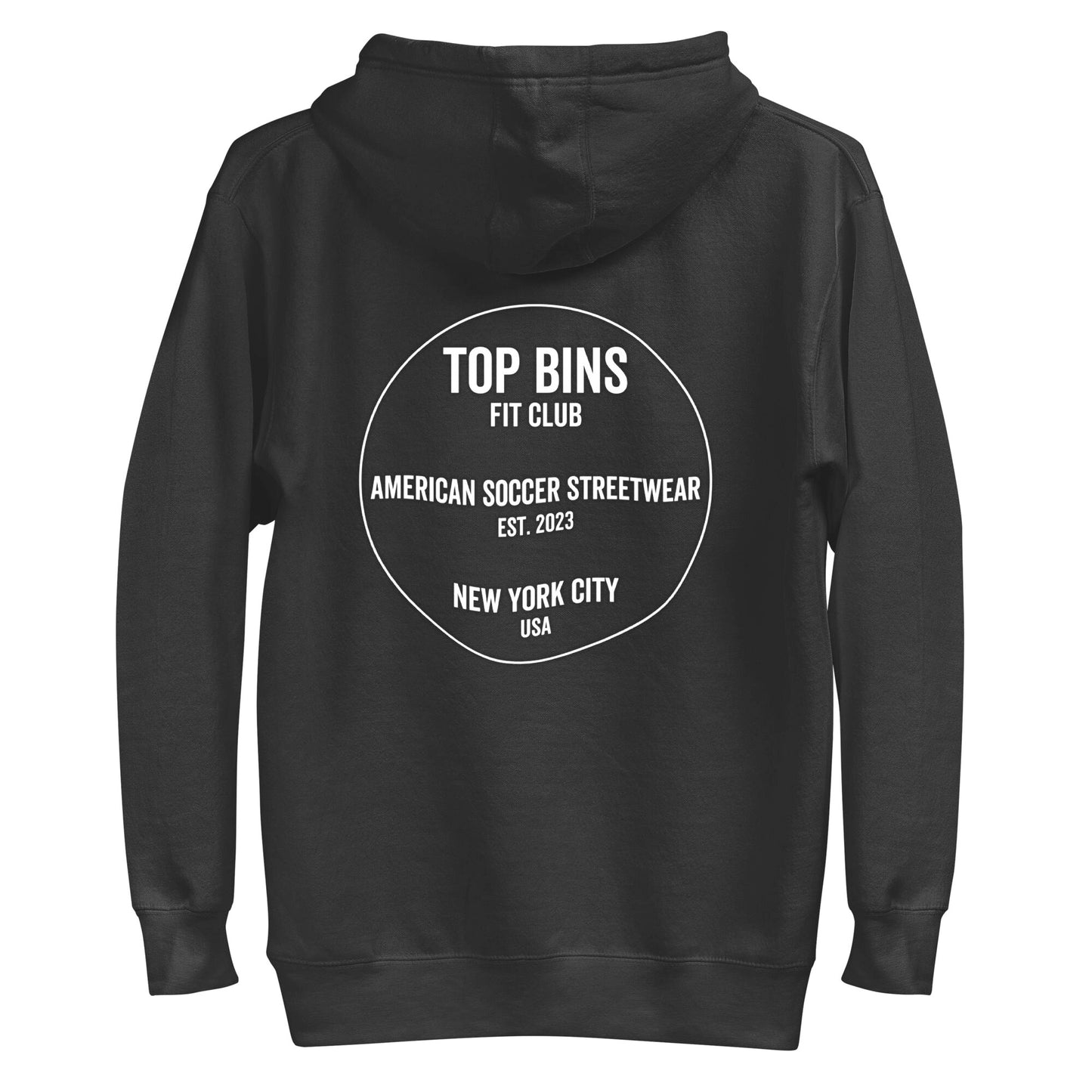 Top Bins No. 1 Hoodie Black back adjusted