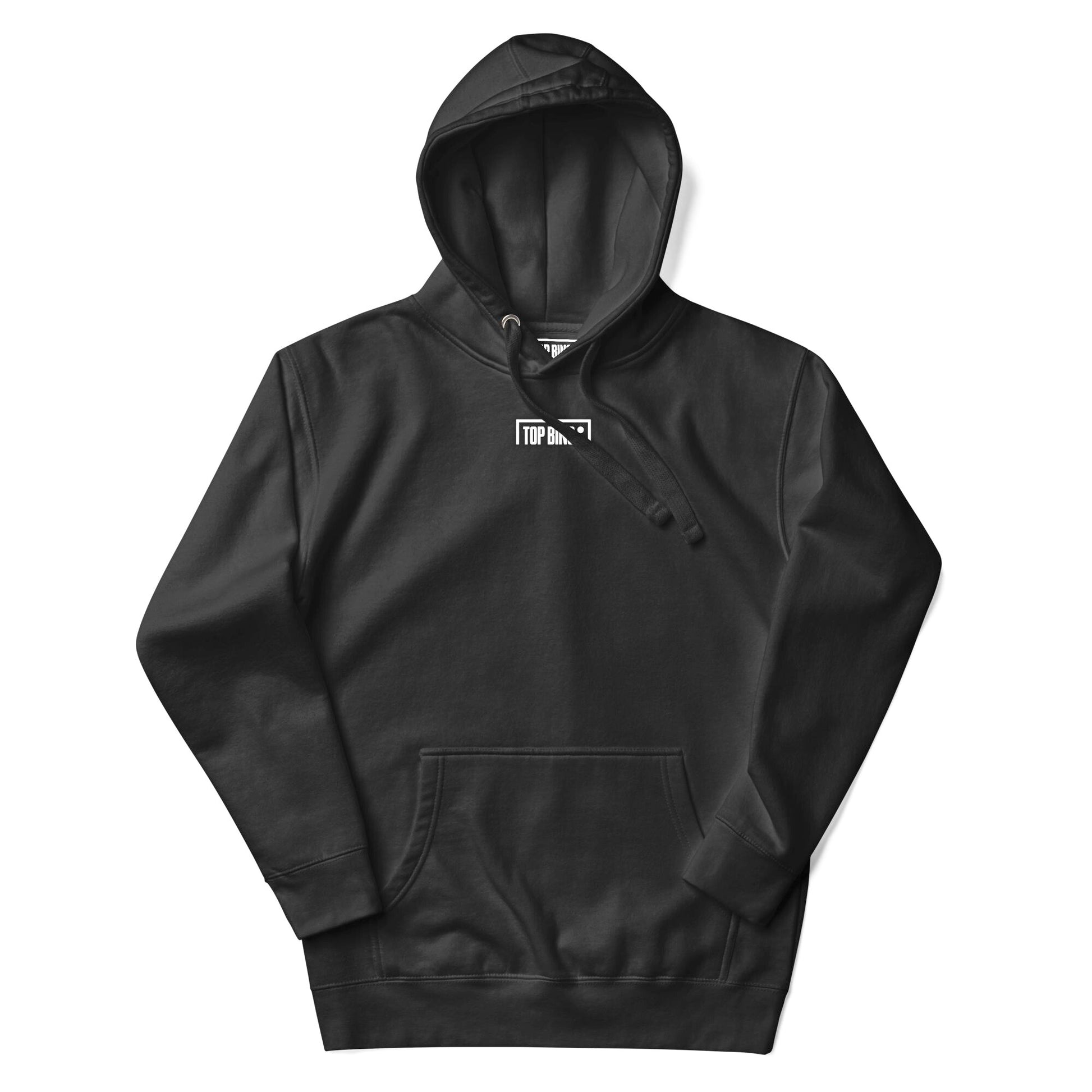 Top Bins No. 1 Hoodie Black Front Adjusted