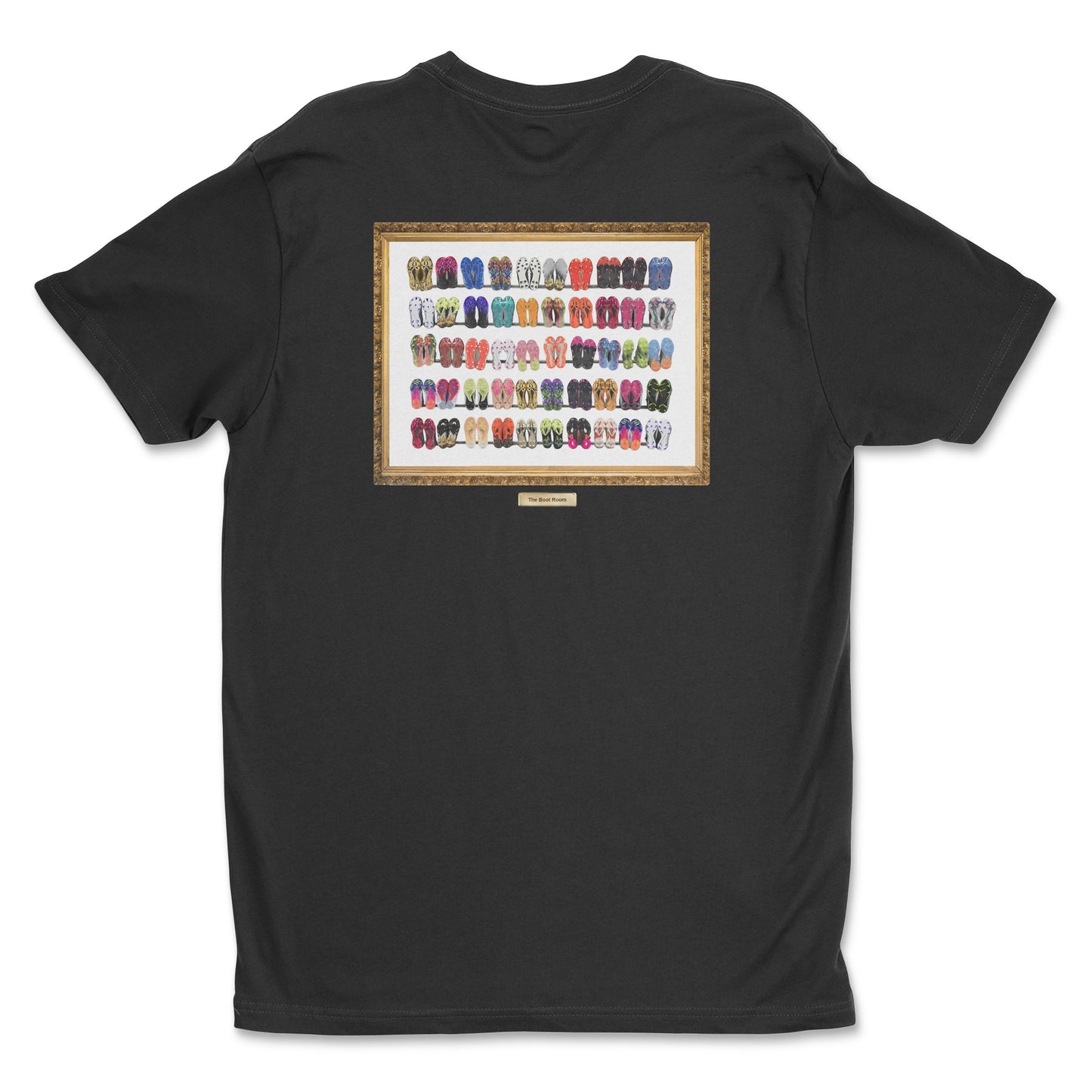 custom photo printed black t-shirts - the boot room shirt