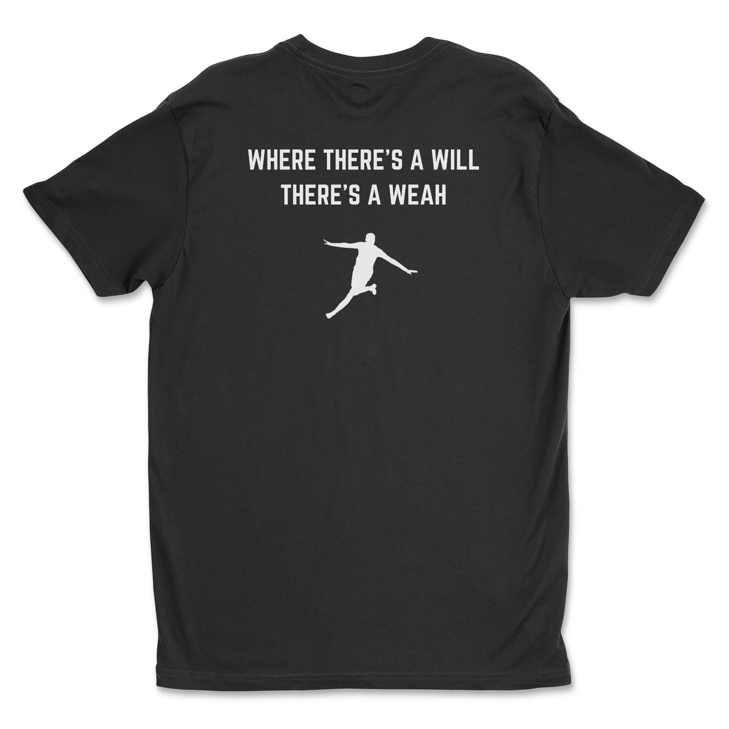 where there's a will there's a weah - tim weah usmnt t-shirt black color