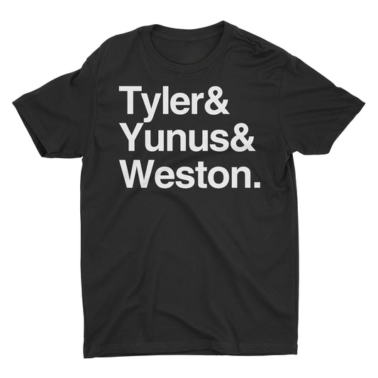 tyler, yunus, & weston - MMA midfield - black t-shirt