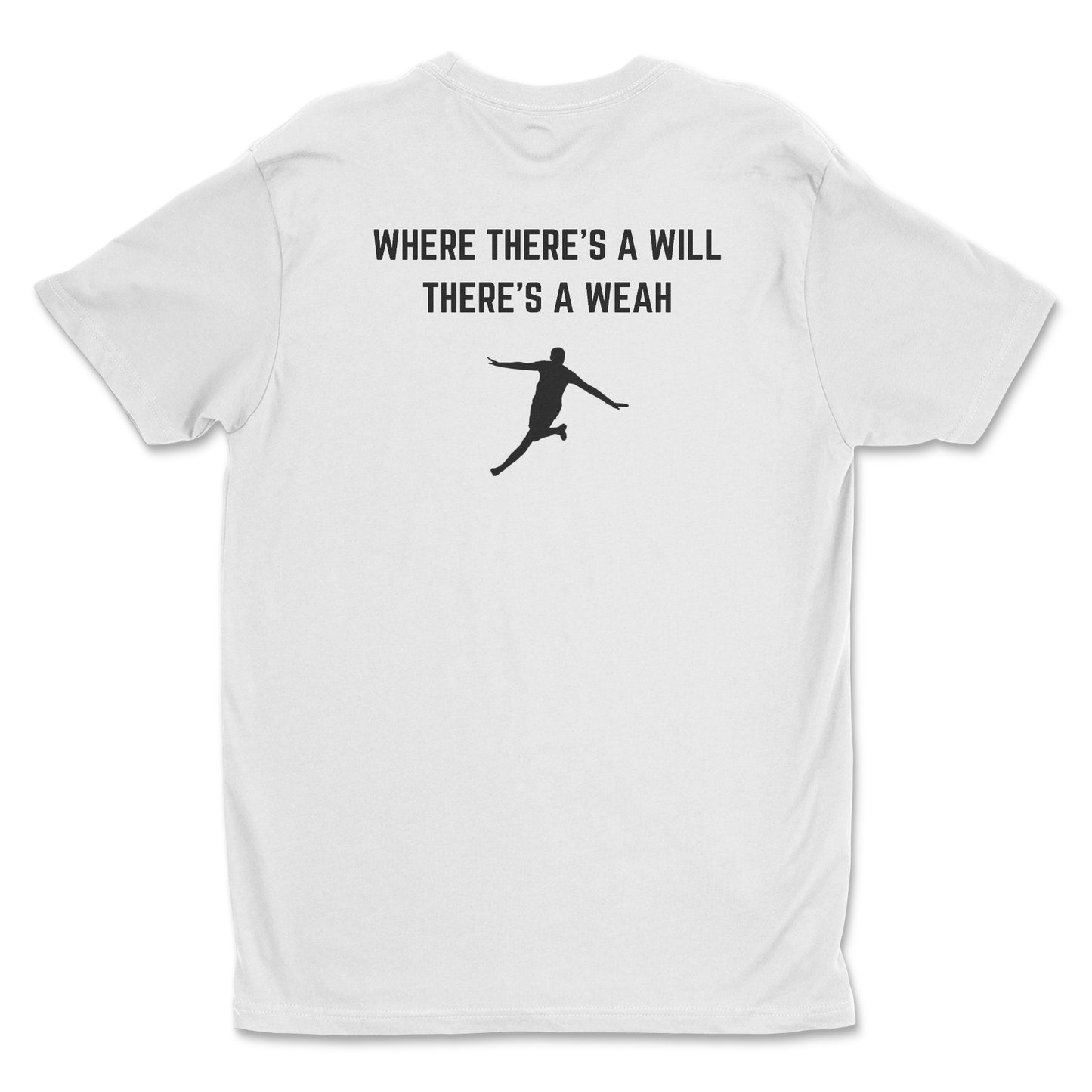 where there's a will there's a weah i tim weah usmnt t-shirt white