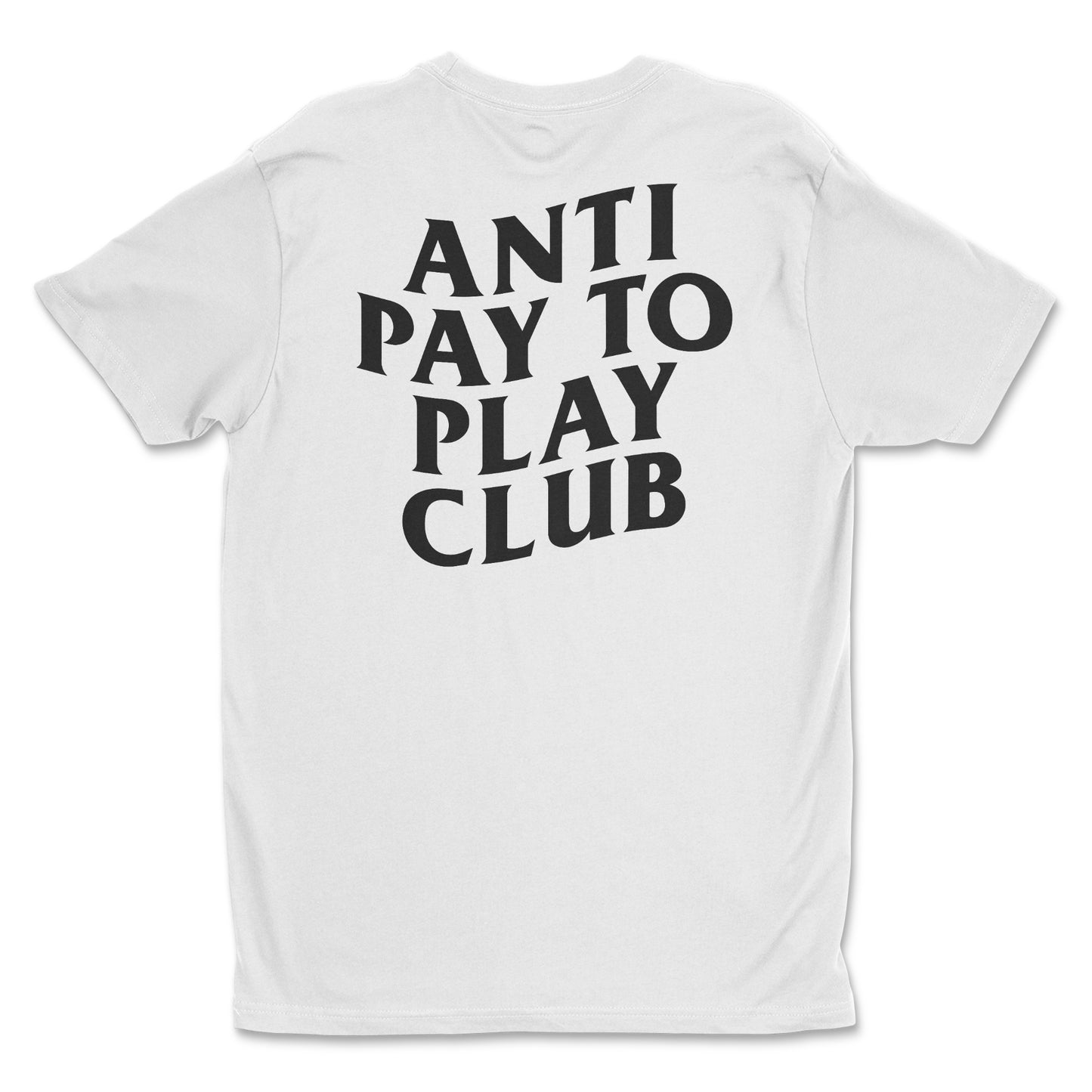 White soccer t-shirt - anit pay to play club